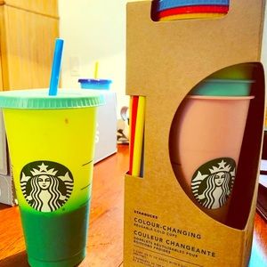 Starbucks cold color changing cups NEW in BOX